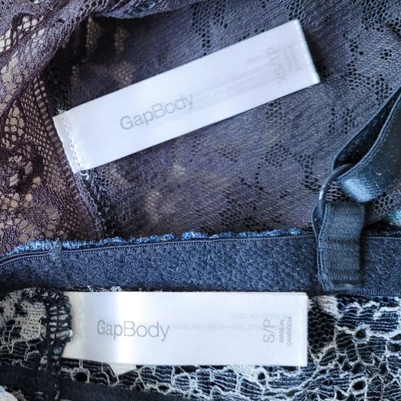 GAP Blue Ombre Bralette (S) and Grey Lace Panty (XS) set - Picture 5 of 5